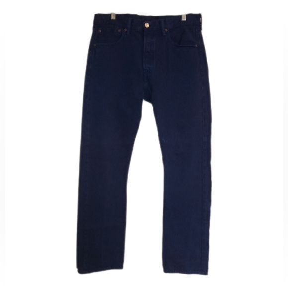 🔴 SALE Levi's 505 Purple Button Fly Jeans Size 32x32 - Picture 1 of 9